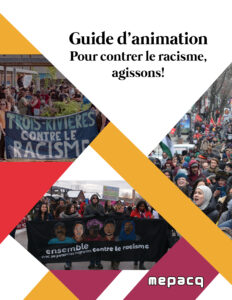 Couverture : Guide d'animation Pour contrer le racisme, agissons!