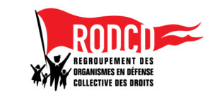 Logo du regroupement des organismes en défense collective des droits (RODCD).