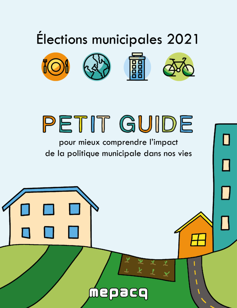 Couverture du petit guide pour mieux comprendre l'impact de la politique municipale dans nos vies